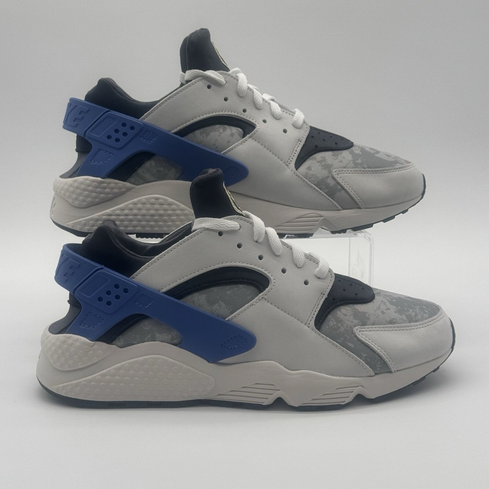Mens Sz 13 Nike Air Huarache Premium Social FC White Blue Sneakers DR0286 100