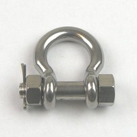5pc- Stainless Steel T316 Bolt Pin Anchor Shackle- Safety Bolt Shackle - 3/16 5pc- Stainless Steel T316 Bolt Pin Anchor Shackle- Safety Bolt Shackle - 3/16