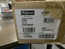 New Hoffman CableTek Horizontal Cable Manager 2U Single Sided fits 19in (DCHS2)