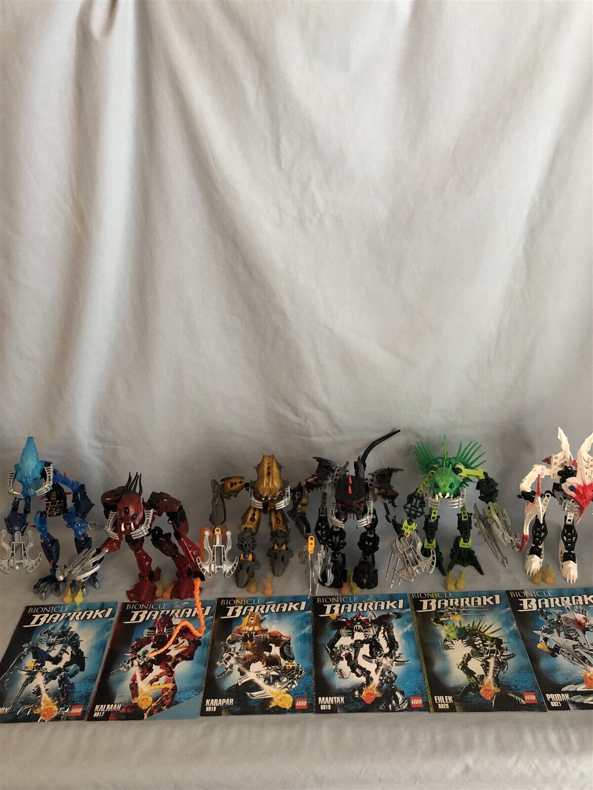 Lego set Barraki BIONICLE complete group of 6 sets 8916 8917 8918 8919 8920 8921