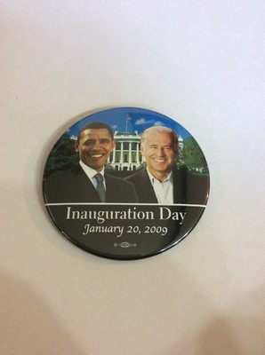 バラクオバマページ VINTAGE PINBACK BUTTON #116-121- President Obama Inauguration Day