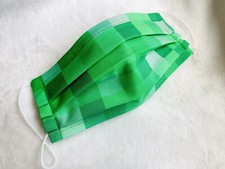 Adult Size Perfect Fit Minecraft Pixel Face Mask Washable Multi Layer Nose Wire