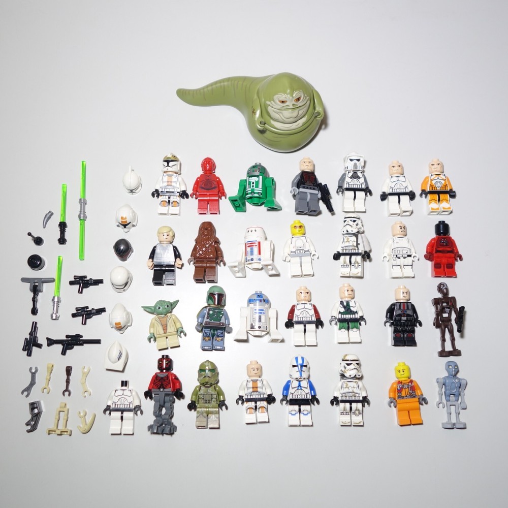 Star Wars Lego Figurines w/ Add On Accessories, Lot of 30