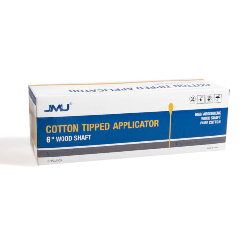 JMU 500/Box Disposable Cotton Swab Tipped Applicator 6" Long Wooden Handle - Picture 12 of 12