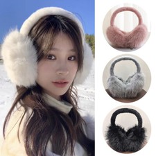 Women Men Fluffy Ear Muffs Winter Warm Earmuffs Thick Soft Plush Ear Warmer US