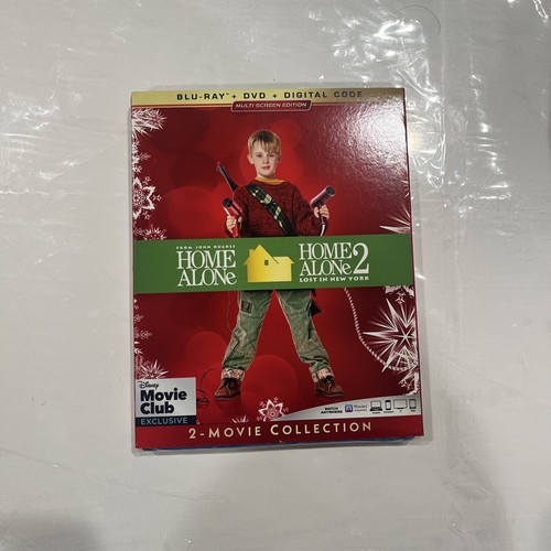 Home Alone & Home Alone 2 -Blu Ray/Dvd/Digital Disney Movie Club Exclusive - NEW