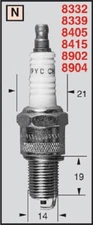 Champion MOTO GUZZI T5 CALIFORNIA 850 1986 1987 N9YC SPARK PLUG