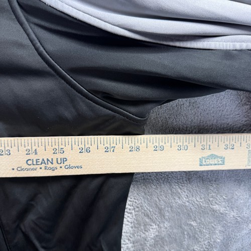 Bebe Sport Full Zip Jacket Women's Size XXXL 3XL Black & Gray Bomber Varsity - Picture 3 of 9