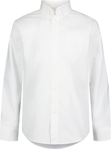 IZOD Young Men's Long Sleeve Button-Down Oxford Shirt Uniform - Picture 6 of 7