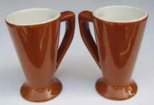 TWIN PEAKS TWO DOUBLE RR DINER BROWN MUGS