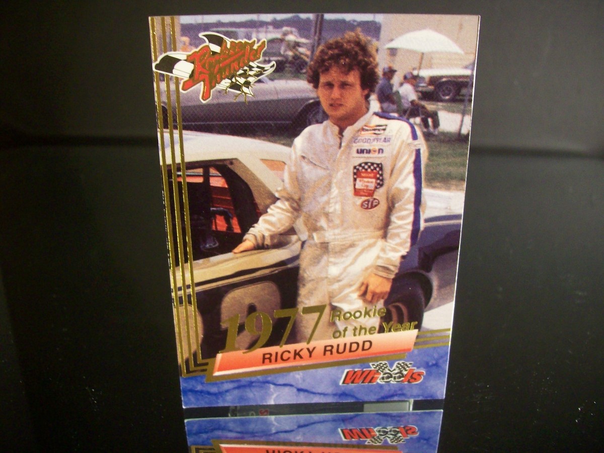 Rare Ricky Rudd Wheels Rookie Thunder Rookie Of The Year 1977 Card