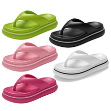Flip Flops Sandal Soft Cushion Thong Thick Soles Suitable Slip On Slide Sandals