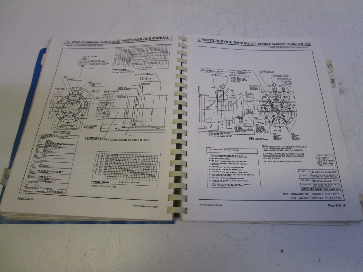 CINCINNATI MILACRON 5105167 MAXIM 500 SERIES PARTS & SERVICE CINCINNATI MILACRON 5105167 MAXIM 500 SERIES PARTS & SERVICE