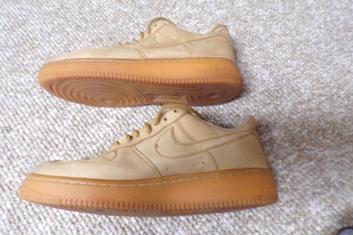 Men's Size 9.5 US Nike Air Force 1 Outdoor Flax 2018 Low Sneakers