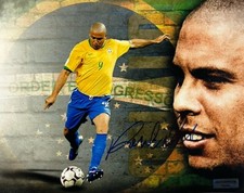 Ronaldo Nazario Brazil Team Signed Autographed 8x10 FIFA World Cup Photo GAA COA