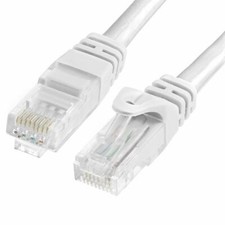 1X BELDEN 4 FOOT WHITE Cat 5e Patch Cable, HI...