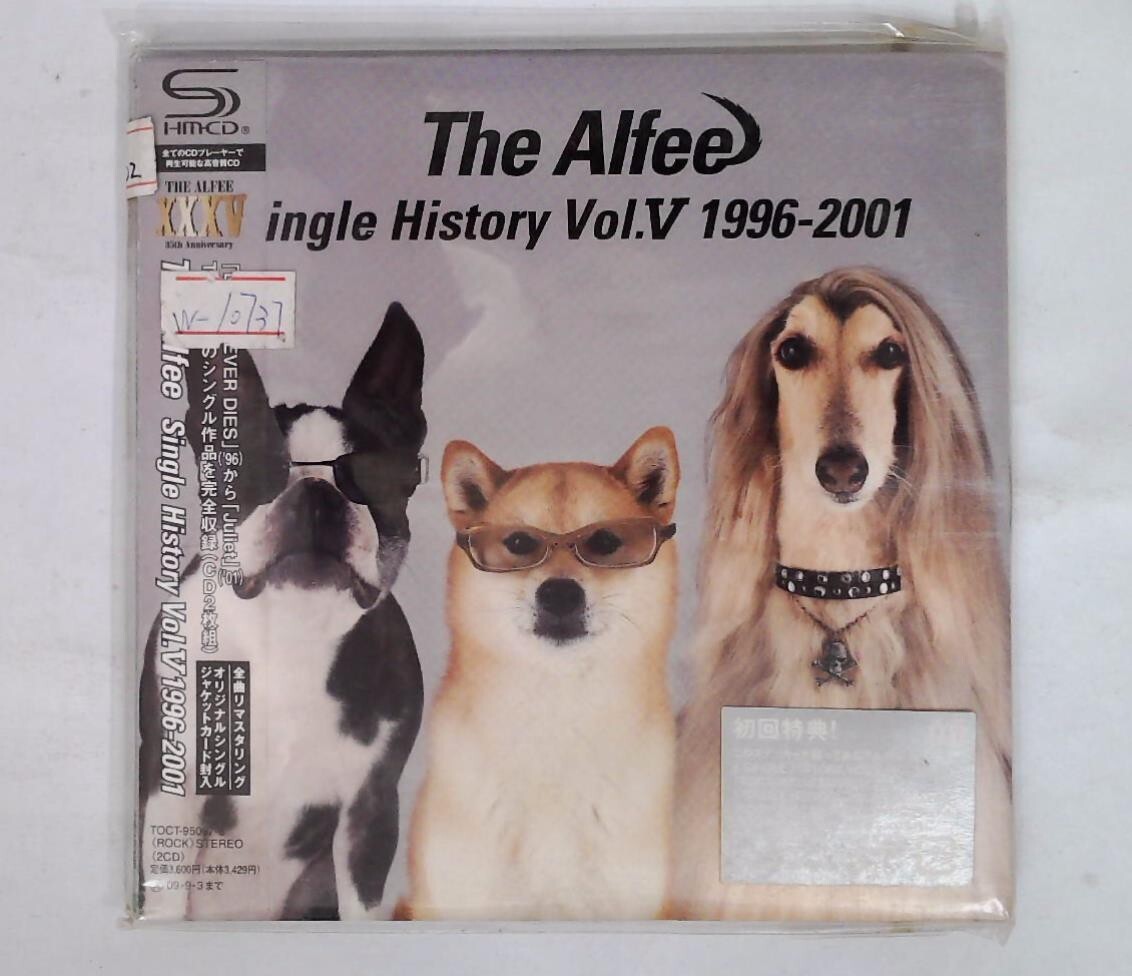 THE ALFEE - SINGLE HISTORY VOL.Ⅴ 1996-2001 4988006219595 JAPAN 2CD OBI SEALED