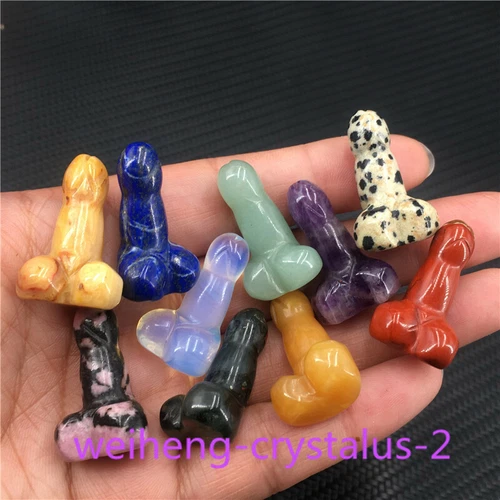 Wholesale Natural mix mini Penis Carved quartz Crystal Massager Wand Healing - Picture 5 of 296