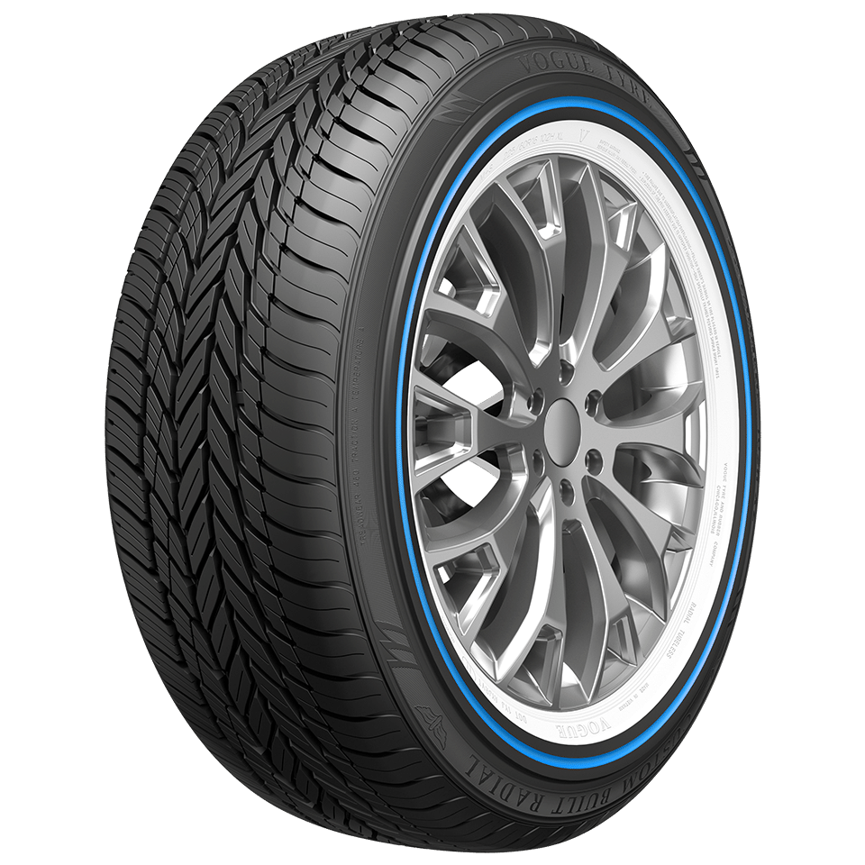 245/40R20 Vogue Tyre CUSTOM BUILT RADIAL BLUE STRIPE BLUE/WHITE 99V XL
