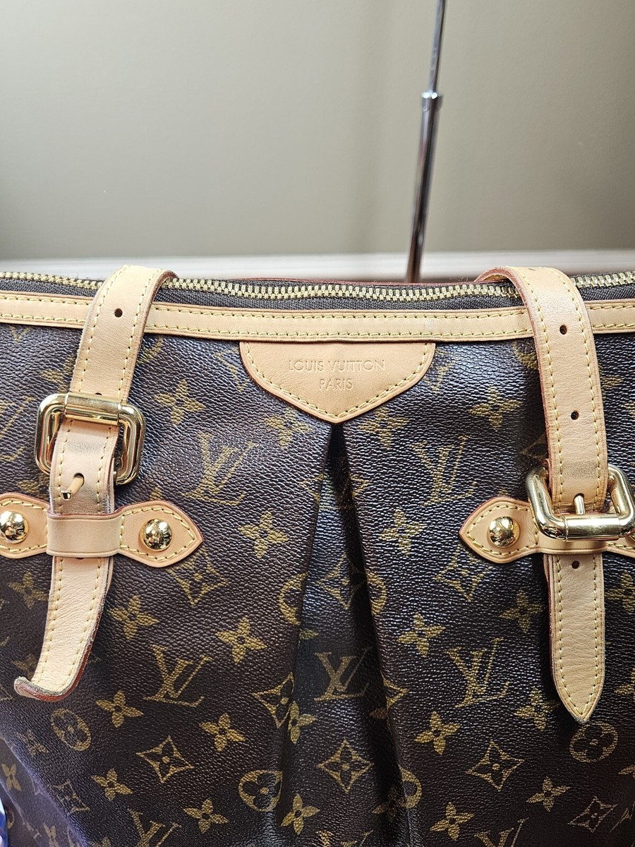 Auth Louis Vuitton Palermo GM M40146 Monogram Canvas 2way