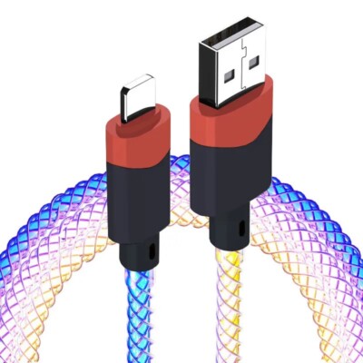 Ladekabel Datenkabel USB A USB C 66W RGB LED robust Apple Samsung Huawei Xiaomi