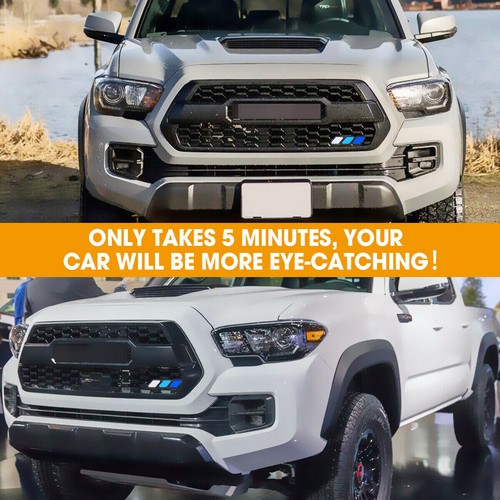 3-Color Front Grille Emblem Badge Decor For Toyota Tundra 4Runner Tacoma TRD Pro - Picture 6 of 12
