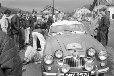 Morley & Erle Morley Austin Healey 3000 Tulpenrallye 1965 4x6 Foto