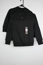 Boys Athletic Works Core Fleece Tops 3 Pieces Black Small (6-7)