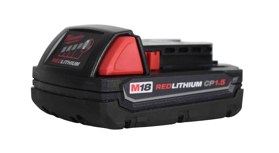 Batería compacta de iones de litio Milwaukee 48-11-1815 de 18 voltios [paquete de 2 paquetes al por menor] Foto 2 de 4