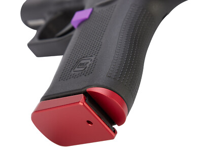 for Glock 43X 48 Grip Frame Plug Aluminum Black Laser Engraved