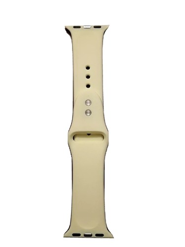 Banda de reloj inteligente de silicona 38 mm 2 piezas correa color crema - Imagen 2 de 3