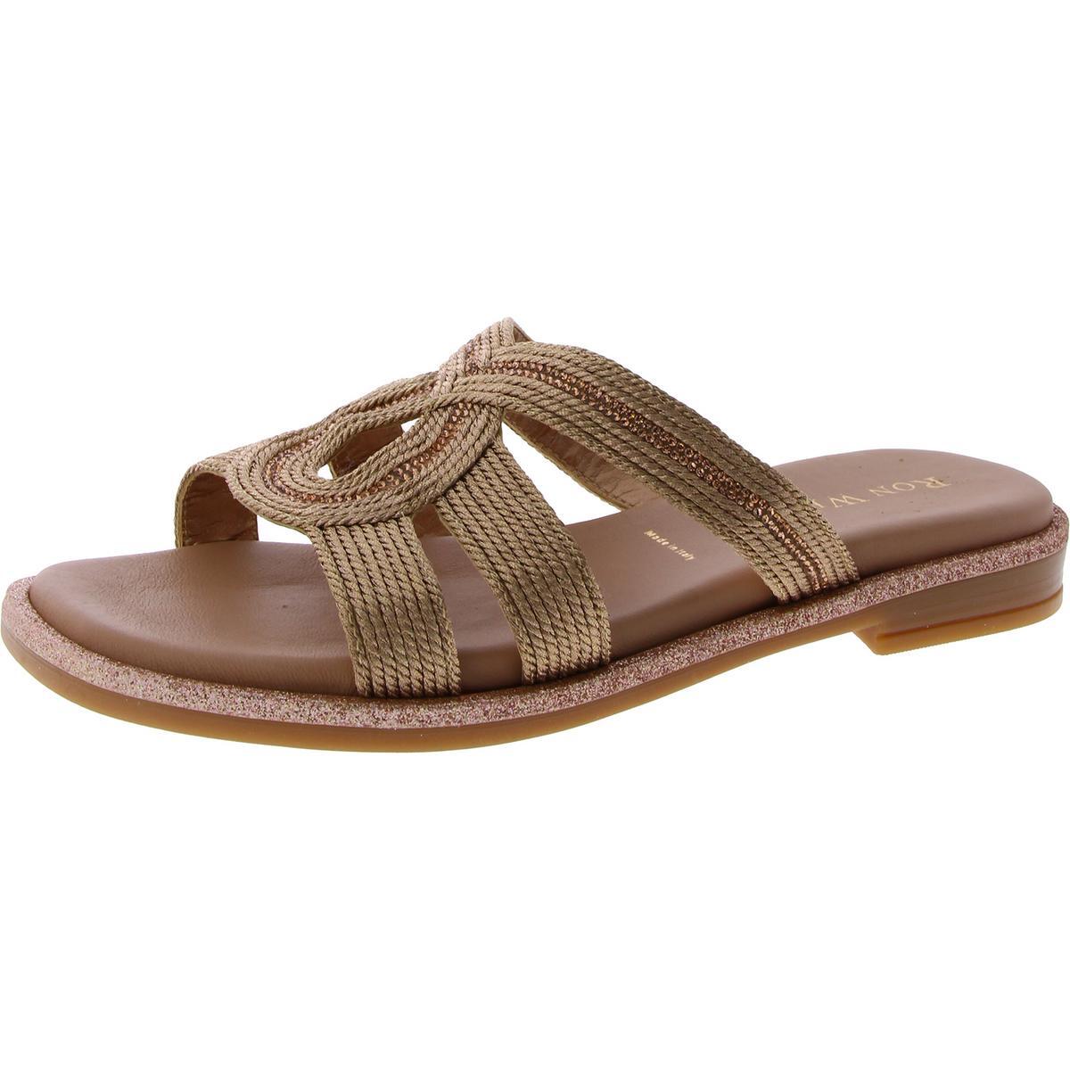 Женские босоножки-горки Ron White с золотистым металлическим вырезом, размер 39, средний (B,M), BHFO 6730