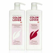 Framesi Color Lover Moisture Rich Shampoo & Conditioner Liter Duo (33.8 oz each)