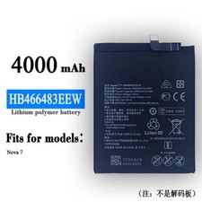 Replacement Battery Suitable For HUAWEI Nova 7 HB466483EEW 4000mAh Mobile Phone
