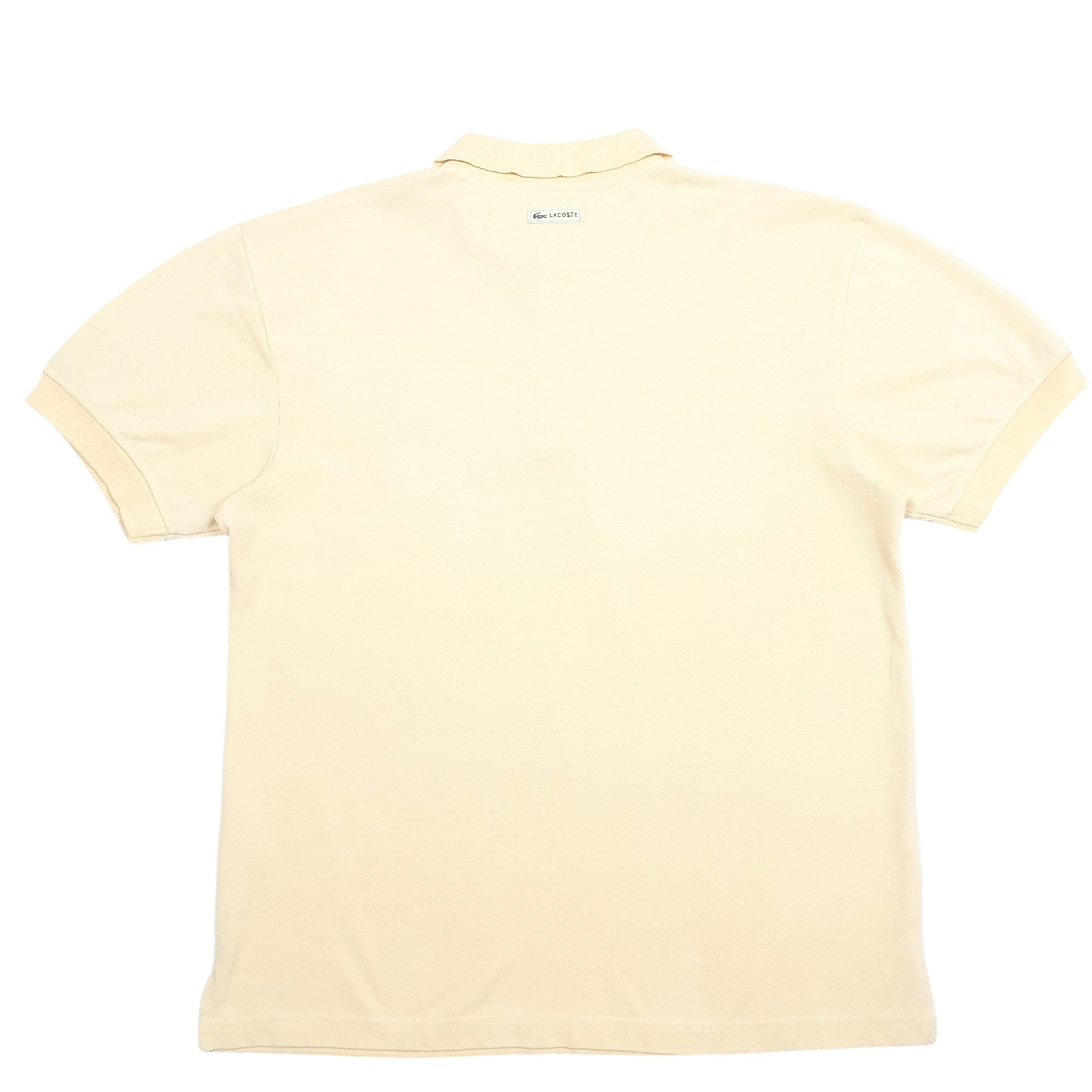 LACOSTE Yellow Polo Shirt Short Sleeve Cotton Mens L image 2