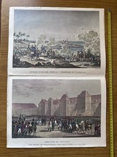 STAMPE BATTAGLIA NAPOLEONE ABOUKIR ABDICATION DIVISE MILITARI