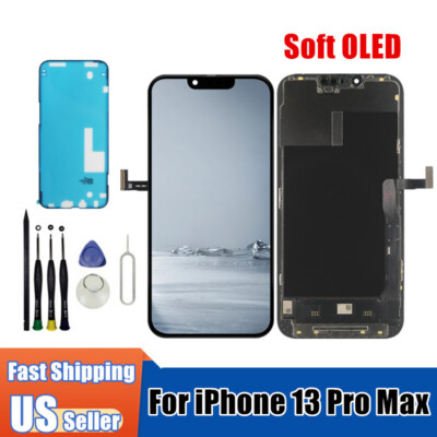 US Replacement Soft OLED For iPhone 13 Pro Max LCD Touch Screen Display Assembly