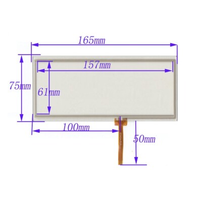 7 inch 4-wire touch screen TT05240A10 For Futaba T14MZ T14MZ Glass 165*75mm