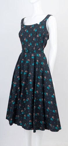 Vintage 1950s L'Aiglon Sundress W/ Shrug Gorgeous Colors Wonderful Print - Picture 4 of 10