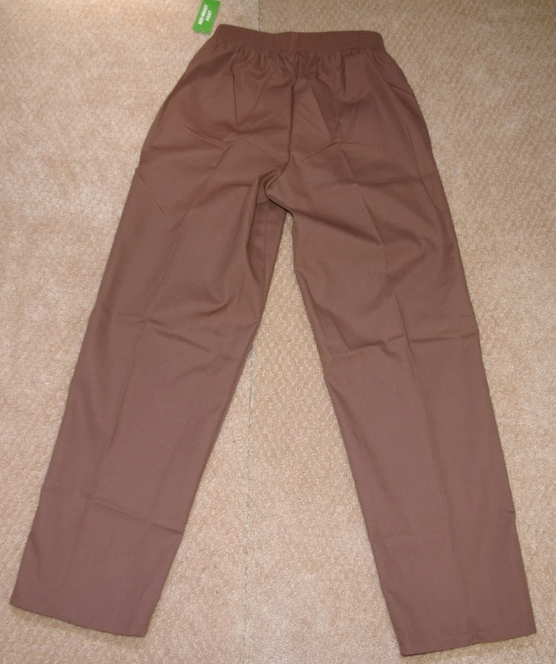 Брюки UA Scrubs эластичные без застежек с боковыми карманами коричневые стиль 14134 маленькие - Изображение 2 из 3