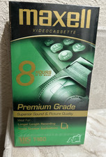 Maxell Standard Grade VHS Video Cassette Blank Tapes T-160 in EP Mode 8 Hour