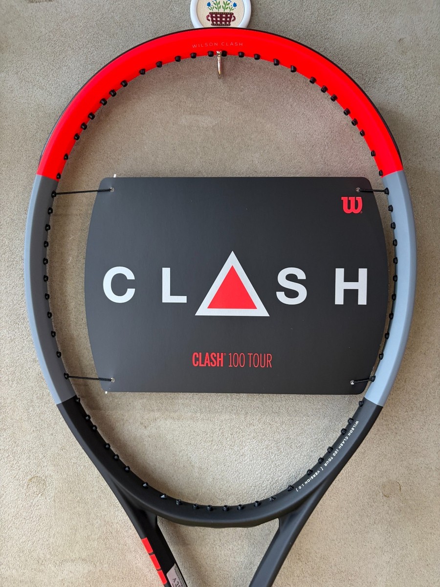 【新品未使用】Wilson CLASH 100 TOUR V1.0 G2 Wilson Clash 100 Tour v1 Tennis Racket Racquet 100sq 310g 16x19 G2