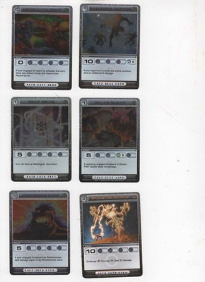 Chaotic lot #151. Lot of 6 Rare Attack cards.
