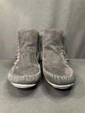 Minnetonka Women's Ankle Boots Size 7 Made In Dominican Republic Black