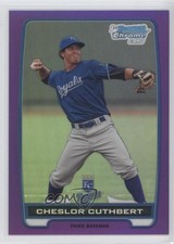 2012 Bowman Chrome Prospects Retail Purple Refractor /199 Cheslor Cuthbert y0i