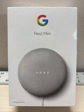 Google Nest Mini (2nd Generation) Smart Speaker - Chalk for sale