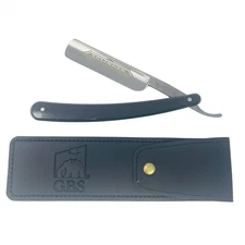 DOVO Solingen Straight Razor 5/8" — Black Handle, Lightly Used, Made in German