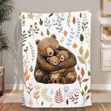 Personalized Blanket Custom Kid Name Baby Boy Girl Gift