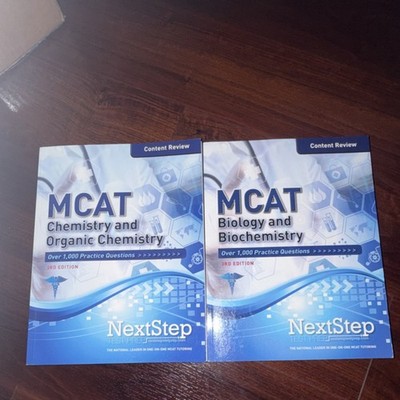 NextStep Test Prep MCAT Content Review Study Guide 3rd Ed Chem Bio Biochem
