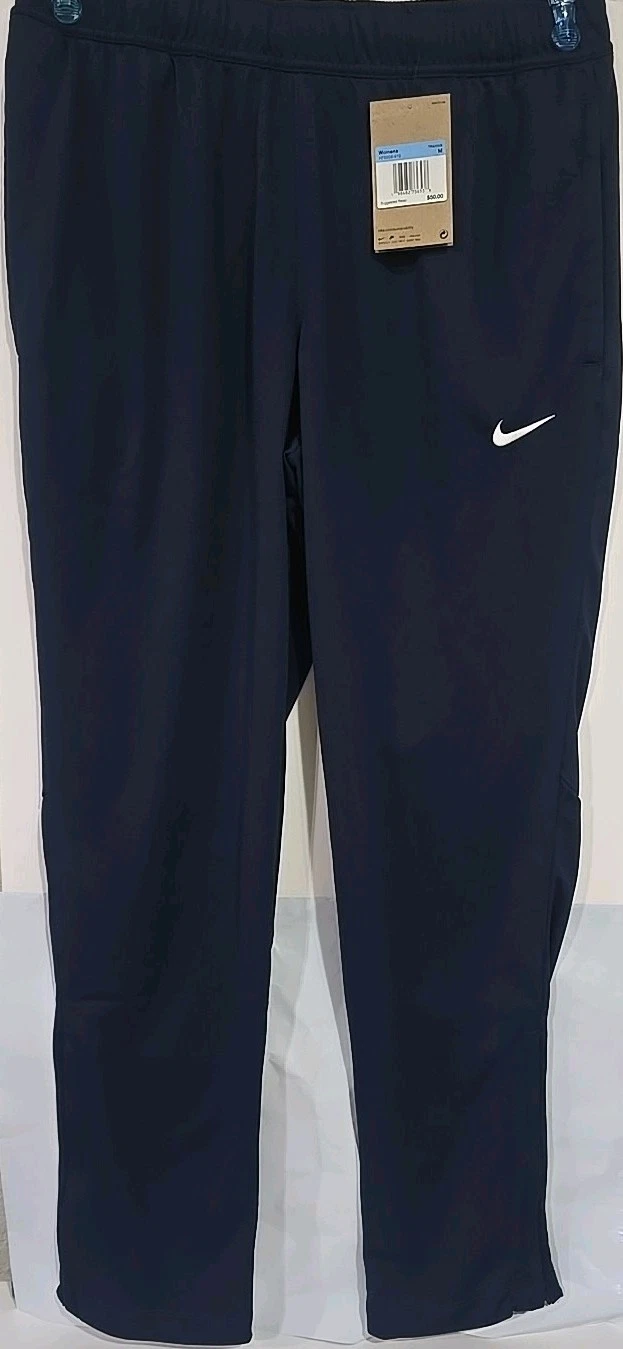 NEW with Tags Nike Medium Navy Training Pants with Pockets Dri-Fit Womens M